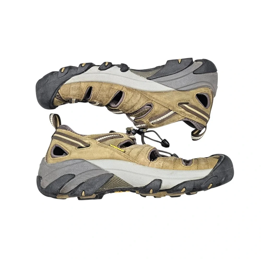 KEEN Men's Size 8.5 GUC Arroyo II Brown Waterproof Closed-Toe Hiking Sandals